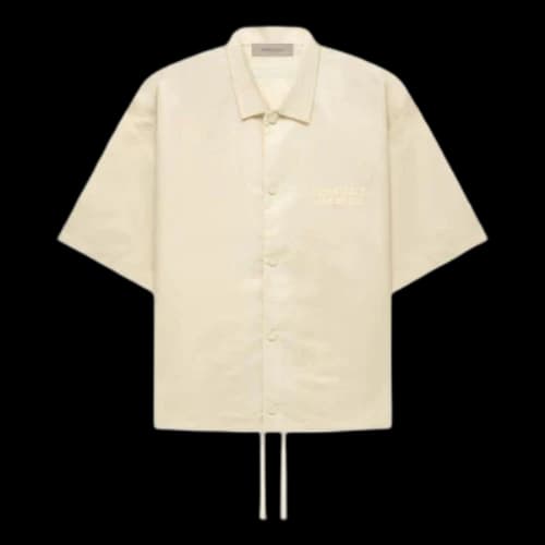 Fear of God Essentials FW22 Ss Nylon Shirt 'Egg Shell'