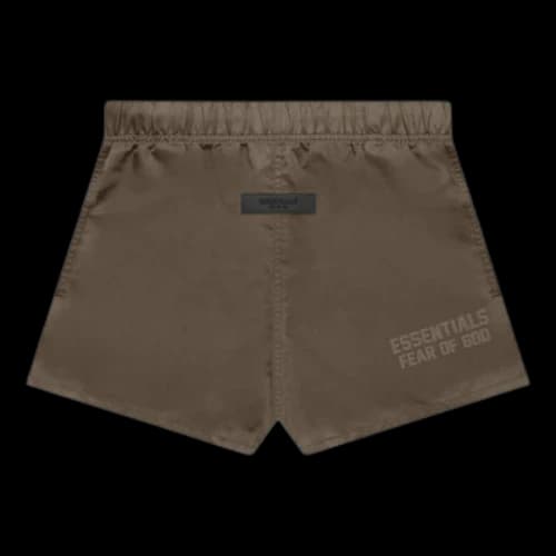 Fear of God Essentials FW22 Nylon Running Shorts Wood