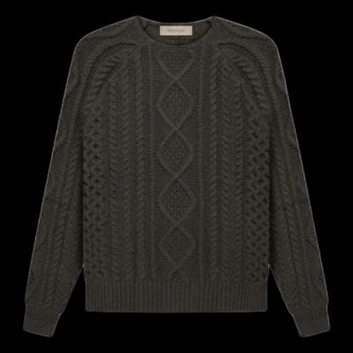 Fear of God Essentials FW22 Cable Knit 'Off Black'