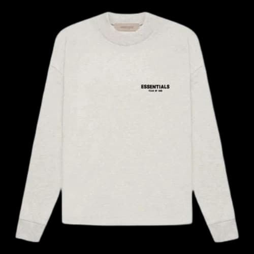 Fear of God Essentials FW22 Core Essentials Long Sleeve Tee Light Oatmeal