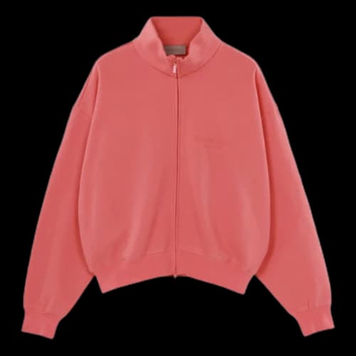 Fear of God Essentials FW22 Fullzip Jacket coral