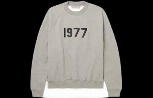 Fear of God Essentials FW22 Crewneck 1977 Dark Oatmeal