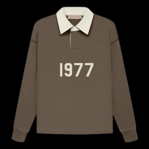 (GS) Fear of God Essentials FW22 Henley Rugby Polo Wood