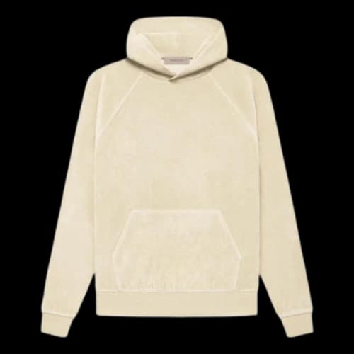 Fear of God Essentials FW22 Velour Hoodie 'egg shell' (Women's)