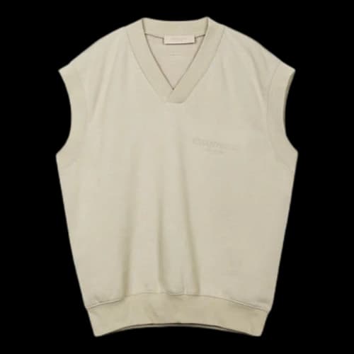 Fear of God Essentials FW22 V neck vest 'Smoke'