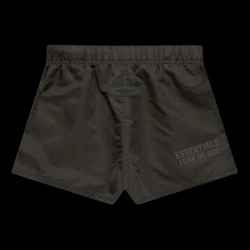 Fear of God Essentials FW22 Running Shorts Off Black