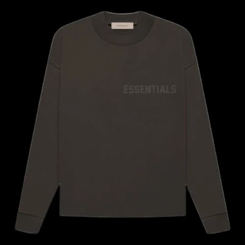 Fear of God Essentials FW22 Long Sleeve Tee 'Off Black'
