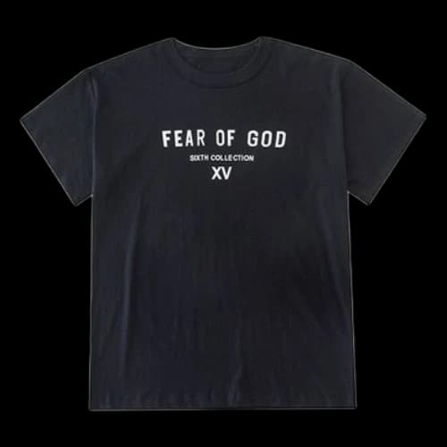 Fear of God Japan limited Alphabet Logo Short Sleeve Unisex Black