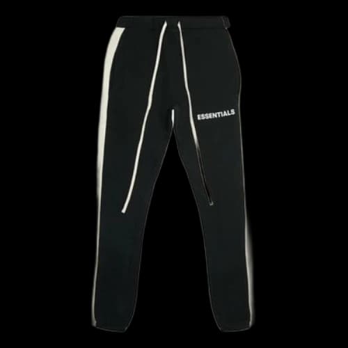 Fear of God Essentials SS20 Side Stripe Sweatpants Black