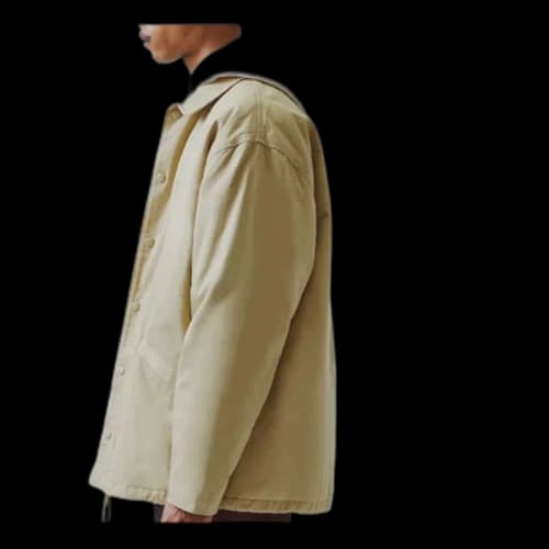 Fear of God Essentials Work Jacket Khaki Alphabet Printing Coach Light Brown