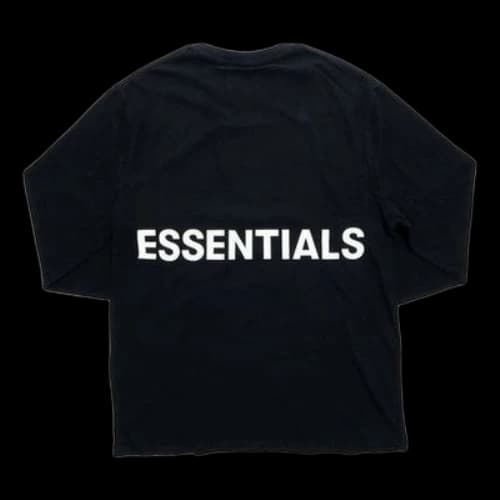 Fear of God Essentials FOG Essentials Boxy graphic Alphabet Long Sleeves Black
