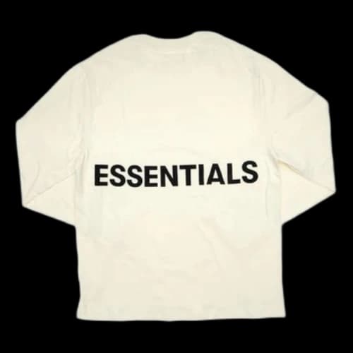 Fear of God Essentials FOG Essentials Boxy graphic Alphabet Long Sleeves Beige