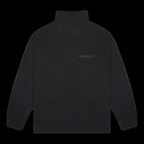 Fear of God Essentials SS20 Black Mock Neck Sweatshirt