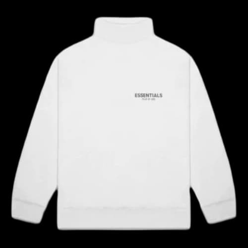 Fear of God Essentials SS20 Pull-over Mockneck Sweatshirt White