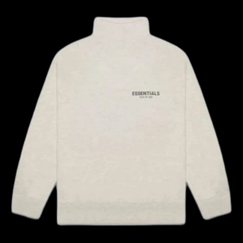 Fear of God Essentials SS20 Mock Neck Sweatshirt Oatmeal