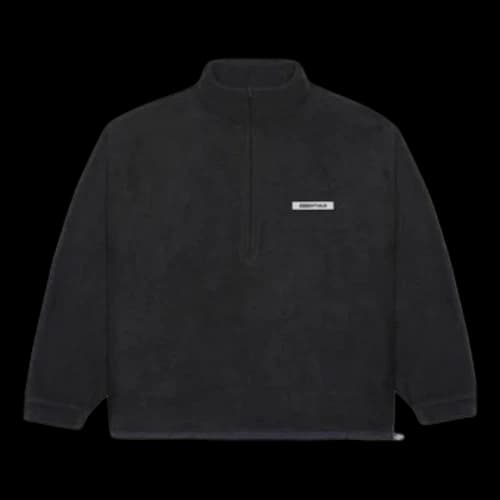 Fear of God Essentials SS20 Polar Fleece Half Zip Pullover 'Black'