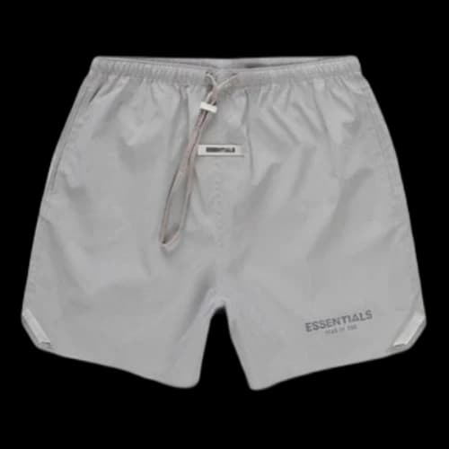 Fear of God Essentials SS20 Volley Shorts Silver Reflective