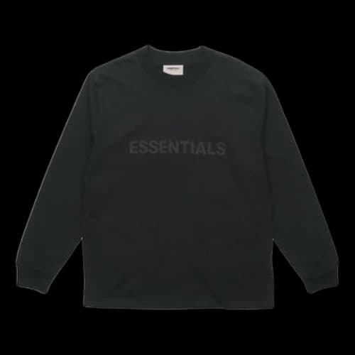 Fear of God Essentials FW20 SS20 Boxy Long Sleeve T-Shirt 'Black'