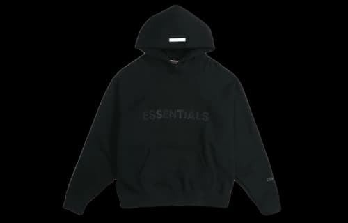 Fear of God Essentials SS20 Logo Hoodie 'Black'