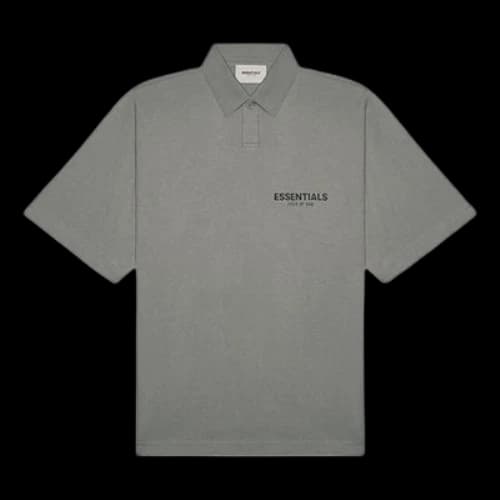 Fear of God Essentials SS20 Logo Polo Shirt 'Charcoal'