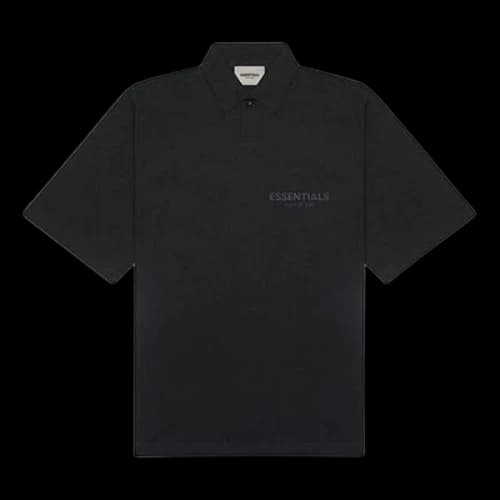 Fear of God Essentials SS20 Logo Polo Shirt 'Black'