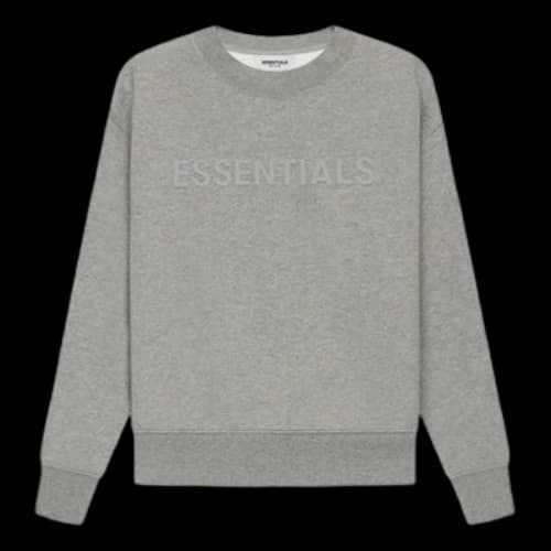 (GS) Fear of God Essentials SS21 Pull-Over Crewneck Dark Heather Oatmeal