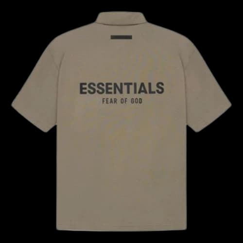 Fear of God Essentials SS21 Polo Shirt 'Taupe'