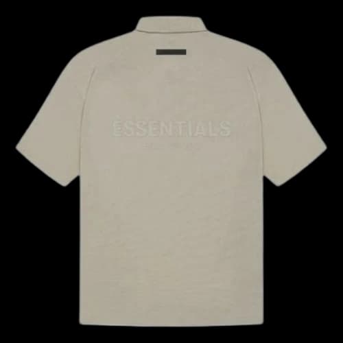 Fear of God Essentials SS21 Polo Shirt 'Moss'