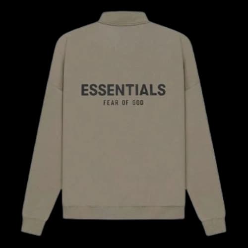 Fear of God Essentials SS21 Mockneck Half Zip 'Taupe'