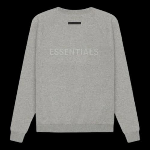 Fear of God Essentials SS21 Pull-Over Crewneck Dark Heather Oatmeal