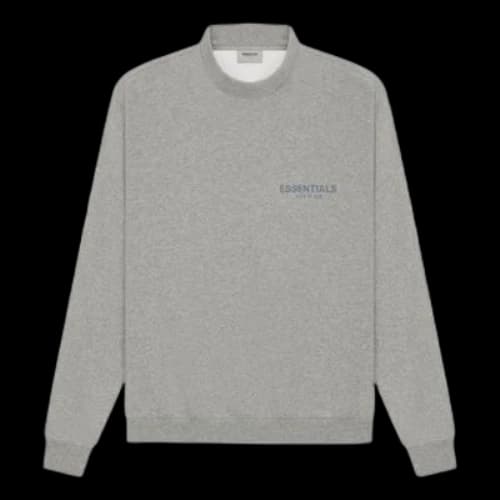 Fear of God Essentials SS21 Pullover Mockneck Dark Heather Oatmeal
