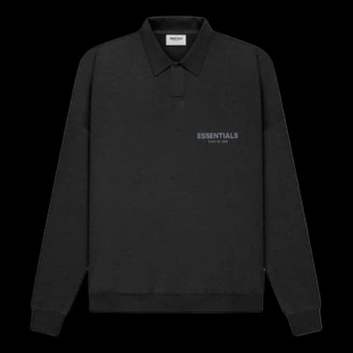 Fear of God Essentials SS21 Long Sleeve French Terry Polo Shirt 'Stretch Limo'