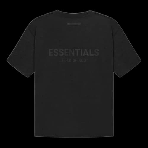 Fear of God Essentials SS21 Short Sleeve Tee Stretch Limo Black