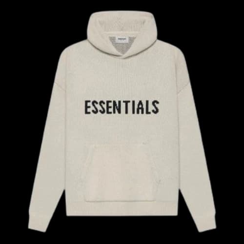 Fear of God Essentials SS21 Knit Logo Hoodie 'Moss'
