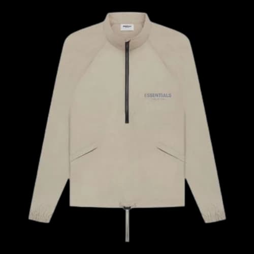 Fear of God Essentials SS21 Half Zip Track Jacket Moss