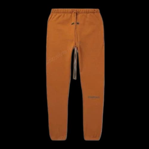 Fear of God Essentials SS22 Straight-Leg Logo-Print Cotton-Blend Jersey Sweatpants Brown