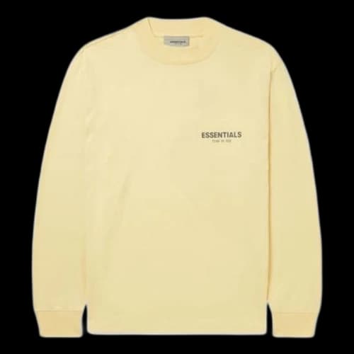 Fear of God Essentials SS22 Appliqud Logo-Print Cotton-Jersey T-Shirt Cream