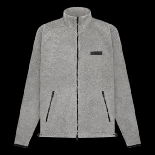 Fear of God Essentials SS22 Polar Fleece Full Zip Jacket Dark Oatmeal