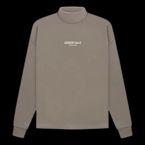 Fear of God Essentials SS22 Relaxed Mockneck Desert Taupe
