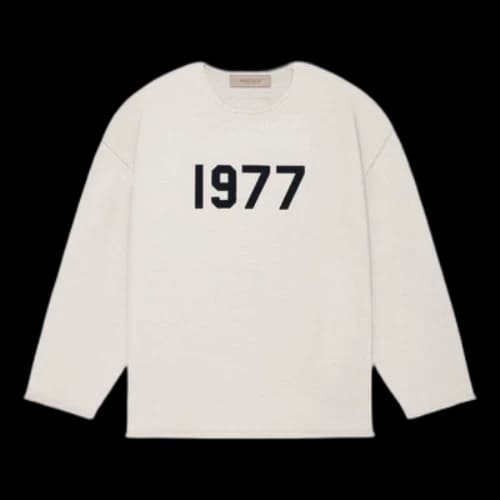 Fear of God Essentials SS22 1977 Raw Edge Sweater 'Wheat'