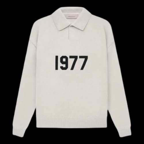 Fear of God Essentials SS22 1977 Henley Rugby Polo Shirt 'Wheat'