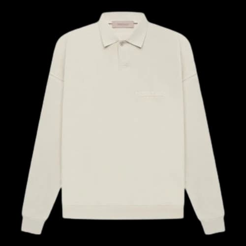 Fear of God Essentials SS22 Long Sleeve Polo Shirt 'Wheat'