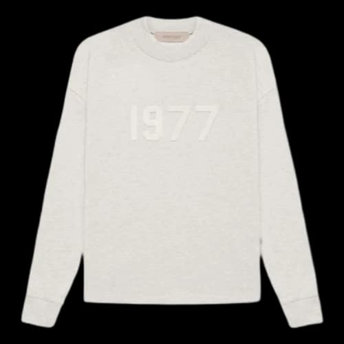 Fear of God Essentials SS22 Long Sleeve T-Shirt 1977 'Light Oatmeal'