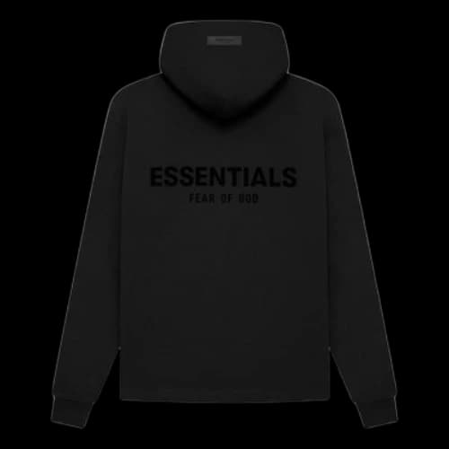 Fear of God Essentials SS22 Relaxed Stretch Limo Hoodie 'Black'
