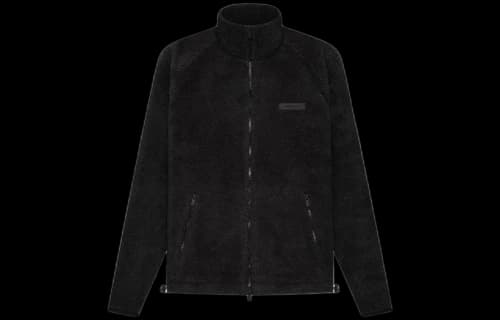 Fear of God Essentials SS22 Polar Fleece Full Zip Jacket 'Iron'