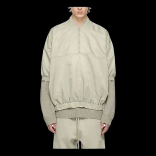 Fear of God Essentials SS22 Green Nylon Jacket Seafoam