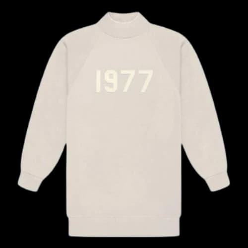 Fear of God Essentials SS22 1977 3/4 Sleeve Mockneck Pullover 'Wheat' (Women's)