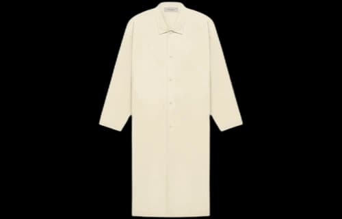 Fear of God Essentials FW22 Long Coat 'Egg Shell'