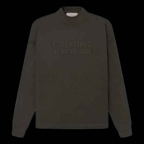 Fear of God Essentials SS23 Relaxed Crewneck Logo Sweater 'Off-Black'