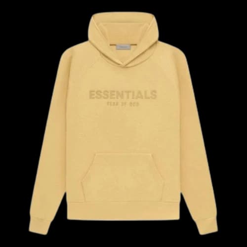 Fear of God Essentials SS23 Waffle Raglan Hoodie 'Light Tuscan'